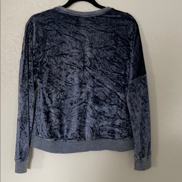 Velvet Embroidered Sweatshirt - Picture 2 of 6